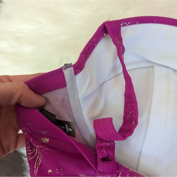 Torrid Raspberry Pink Unicorn Underwire Bikini Top Size 2 / 2X / XXL - Picture 7 of 10